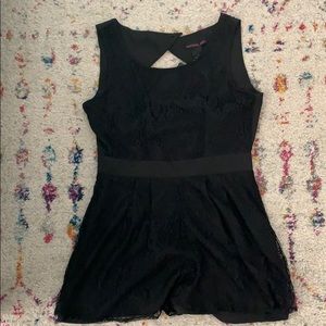 Black lace romper